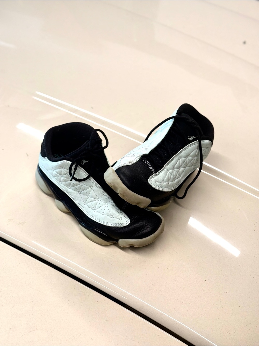 Jordan Two-Tone Black & White Low-Top Sneakers